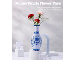 Jarrón Flores Azules: Rompecabezas 3D 160 Piezas PieceRelax