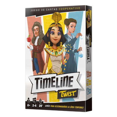 Timeline Twist Juego de Mesa en Español. Marca Asmodee